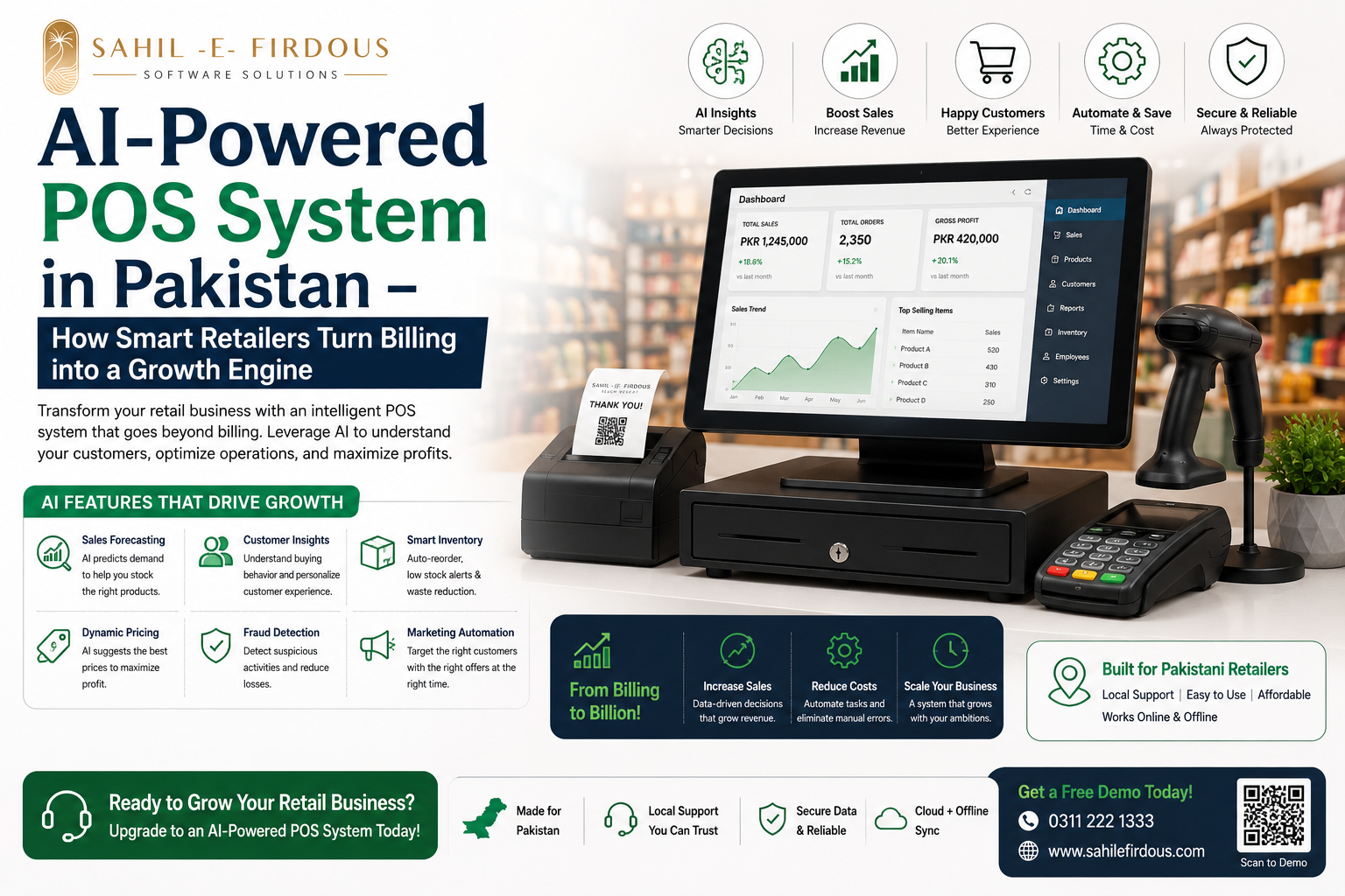 AI-powered POS system in Pakistan for smart retail billing, inventory management, and business growth