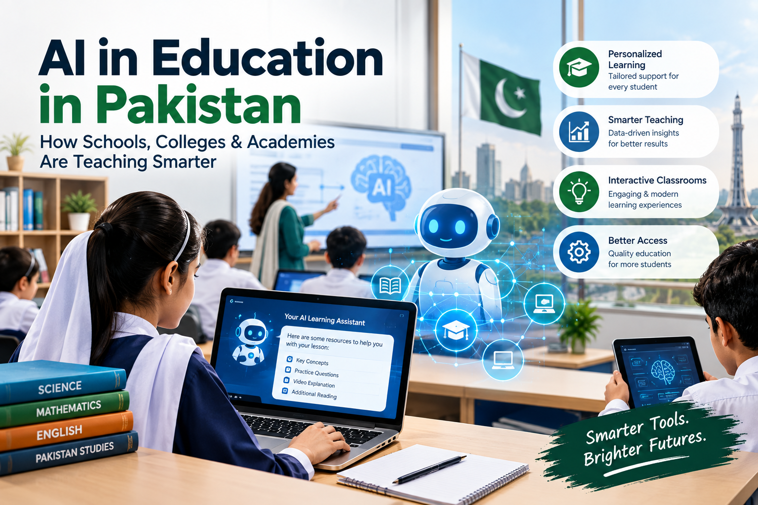 AI in education in Pakistan helping schools, colleges and academies teach smarter